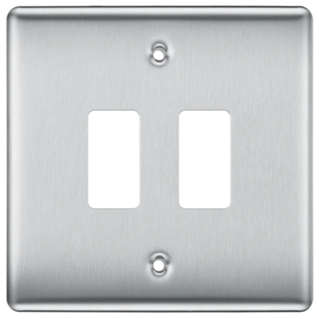 BG Nexus 2g Front Plate Brushed Chrome - RNBS2