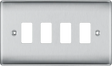 BG Nexus 4g Front Plate Brushed Chrome - RNBS4