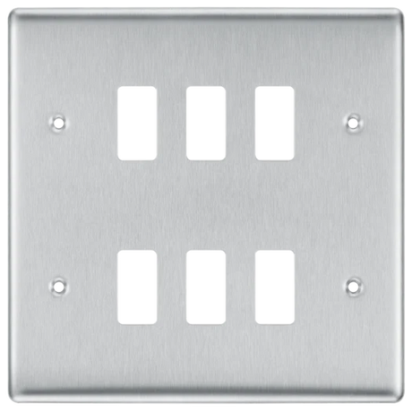 BG Nexus 6g Front Plate Brushed Chrome - RNBS6