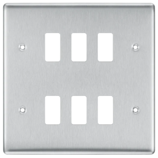 BG Nexus 6g Front Plate Brushed Chrome - RNBS6