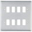 BG Nexus 8g Front Plate Brushed Chrome - RNBS8