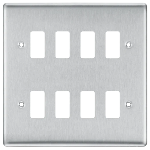 BG Nexus 8g Front Plate Brushed Chrome - RNBS8