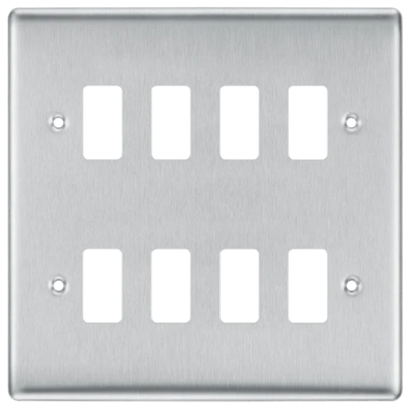BG Nexus 8g Front Plate Brushed Chrome - RNBS8