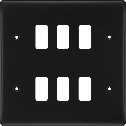 BG Nexus 6g Front Plate Matt Black - RNFB6