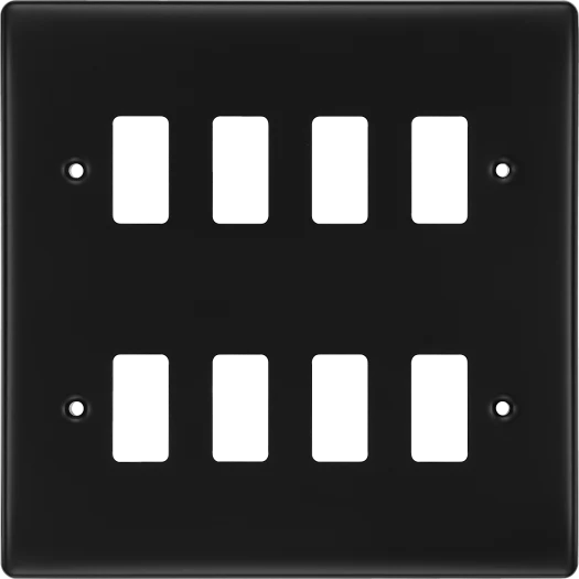 BG Nexus 8g Front Plate Matt Black - RNFB8