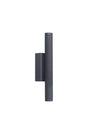 Robson Wall Lamp, 2 x 3W LED, 3000K, IP54, Dark Grey