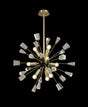 Rogan Pendant Sputnik, 9 x E14, Brushed Gold & Gloss Black/Crystal