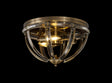 Ellison Round Flush, 3 x E27, Antique Brass
