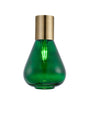 Rowell Ceiling Light With Narrow Glass, 1 x E27, Antique Brass/Bottle Green