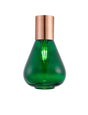 Rowell Ceiling Light With Narrow Glass, 1 x E27, Antique Copper/Bottle Green
