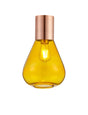 Rowell Ceiling Light With Narrow Glass, 1 x E27, Antique Copper/Yellow