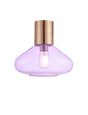 Rowell Ceiling Light With Wide Glass, 1 x E27, Antique Copper/Lilac