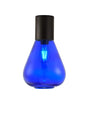 Rowell Ceiling Light With Narrow Glass, 1 x E27, Satin Black/Blue Ink