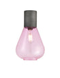 Rowell Ceiling Light With Narrow Glass, 1 x E27, Pewter/Lilac
