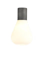 Rowell Ceiling Light With Narrow Glass, 1 x E27, Pewter/Opal