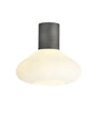 Rowell Ceiling Light With Wide Glass, 1 x E27, Pewter/Opal
