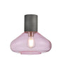 Rowell Ceiling Light With Wide Glass, 1 x E27, Pewter/Pink
