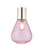 Rowell Ceiling Light With Narrow Glass, 1 x E27, Polished Nickel/Pink