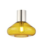 Rowell Ceiling Light With Wide Glass, 1 x E27, Polished Nickel/Yellow