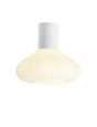 Rowell Ceiling Light With Wide Glass, 1 x E27, Satin White/Opal