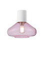 Rowell Ceiling Light With Wide Glass, 1 x E27, Satin White/Pink