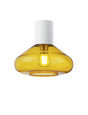Rowell Ceiling Light With Wide Glass, 1 x E27, Satin White/Yellow
