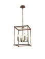 Saddington Pendant, 4 x E14, Walnut/Polished Nickel