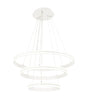 Schwarz Pendant, 3 Light 50W,30W,20W LED, 4000K, Dimmable, Matt White