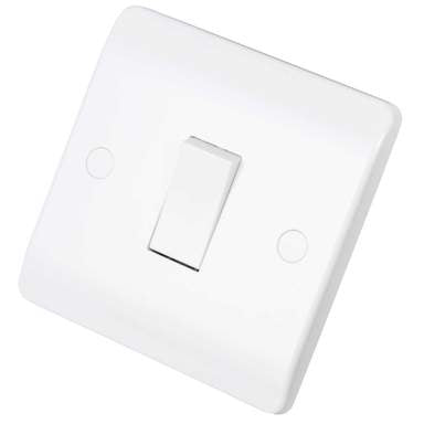 Scolmore Click Mode 10A 1 Gang 1 Way Light Switch White