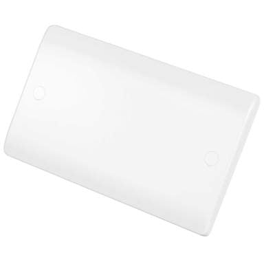 Scolmore Click Mode 2 Gang Blank Plate White
