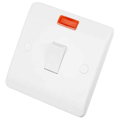 Scolmore Click Mode 20A DP Switch with Neon White
