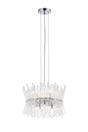 Seedit 40cm 8 Light G9, Pendant Round, Polished Chrome/Clear