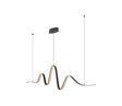 Seek Wave Pendant, 1 x 34W LED, Triac Dimmable, 3000K, 2000lm, Dark Grey, 3yrs Warranty