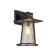 Semedo Cone Wall Lamp With PIR Sensor 1 x E27, IP44, Black/Clear