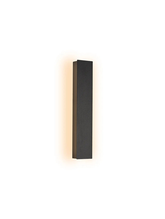 Setters 30cm Wall Lamp, 6W LED, 3000K, IP65, Black