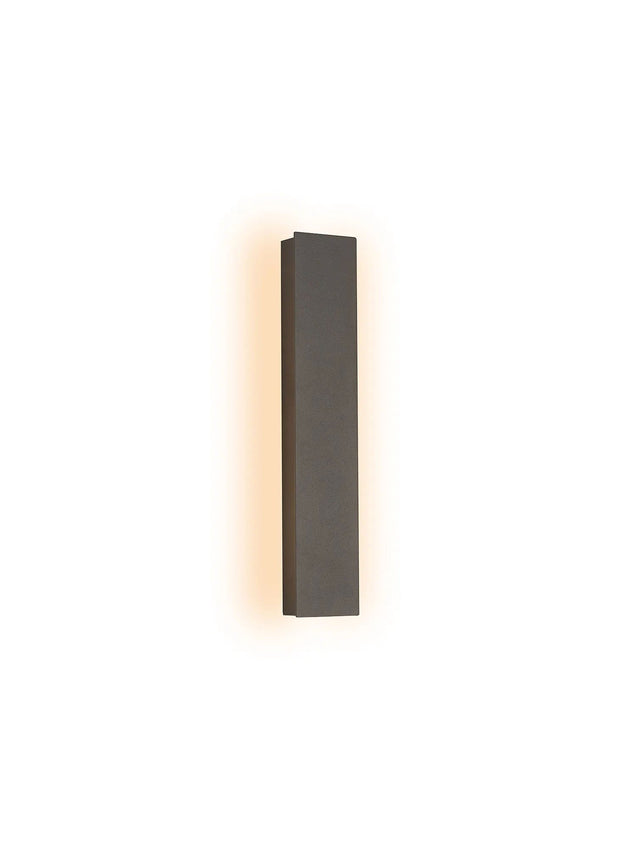 Setters 30cm Wall Lamp, 6W LED, 3000K, IP65, Dark Grey