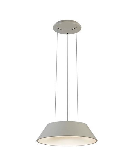 Sillett 45cm Pendant, 1 x 40W LED, 2700-5000K, Tuneable Remote Control, Beige Stone