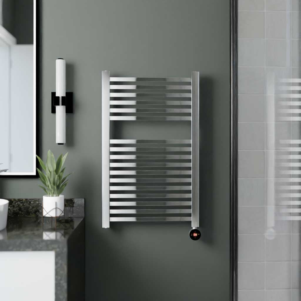 Ecostrad Cube TriQ WiFi 400W Electric Towel Rail – Chrome – CU-3Q-40-C