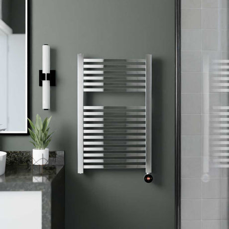 Ecostrad Cube TriQ WiFi 400W Electric Towel Rail – Chrome – CU-3Q-40-C