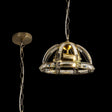 Ellison Small Dome Pendant, 2 x E27, Antique Brass