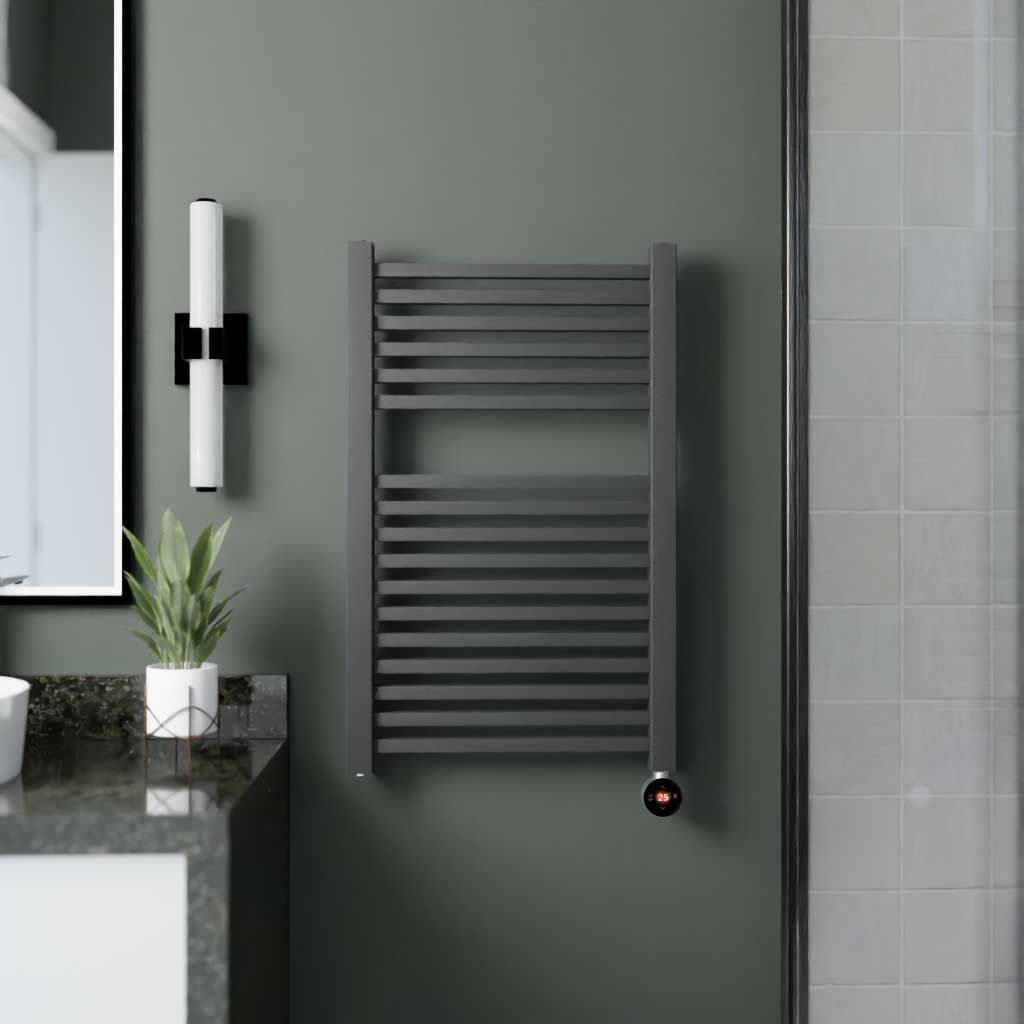 Ecostrad Cube TriQ WiFi 400W Electric Towel Rail – Anthracite – CU-3Q-40-A