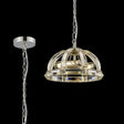 Ellison Small Dome Pendant, 2 x E27, Polished Nickel