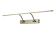 Sohna Large 2 Arm Wall Light/Picture Light, 16W LED, 3000K, Antique Brass
