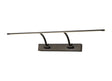 Sohna Small 2 Arm Wall Light/Picture Light, 14W LED, 3000K, Sand Black