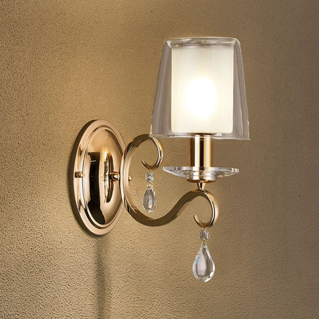 Spellman Crystal Wall Lamp 1 Light With Shade (B)
