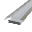 LUXLITE SRPOC-2M RECESSED ALUMINIUM PROFILE C/W END CAPS 2MTR