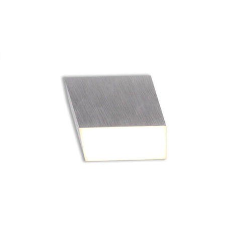 Steels Spotlight 10.5cm Square 10W LED, 3000K, Satin Aluminium