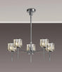 Swindlehirs 5 x G9 Telescopic/Semi Flush Chrome/Clear Crystal Shade