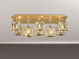 Swindlehirs Rectangle 8 x G9 Flush Light French Gold/Clear Crystal Shade