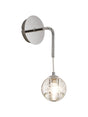 Swindlehirs 1 x G9 Bubble Glass Adjustable Wall Lamp Polished Chrome / Clear Glass
